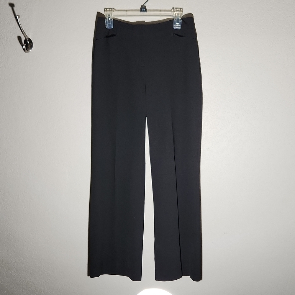 White House Black Market Pants Size 6 R Wide Leg Black Unopened pockets